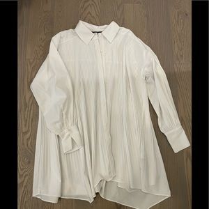 Zara tuxedo shirt dress